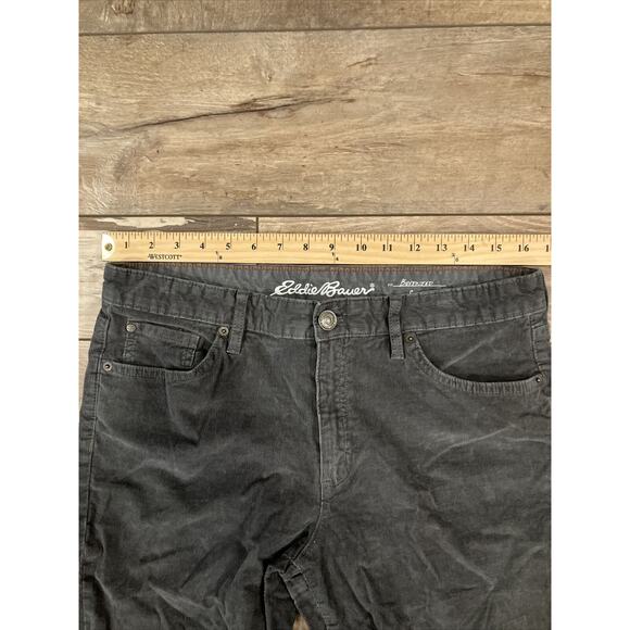 Eddie Bauer Women's Grey Corduroy Boyfriend Slim Pant Size 10 - Picture 5 of 8